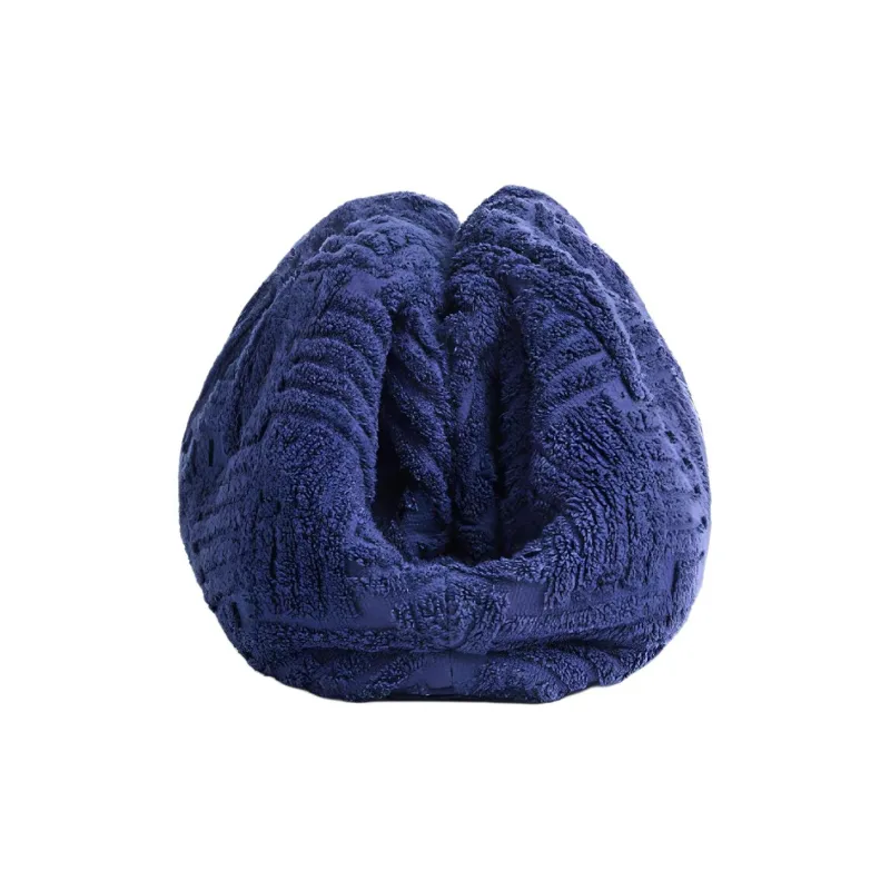 Bottega Veneta POUCH Cloud Bag Nylon Fabric Clutch Women's Dark Blue-1