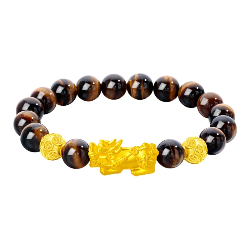 Lao Feng Xiang S999 Fine Silver Bracelets Men's-0
