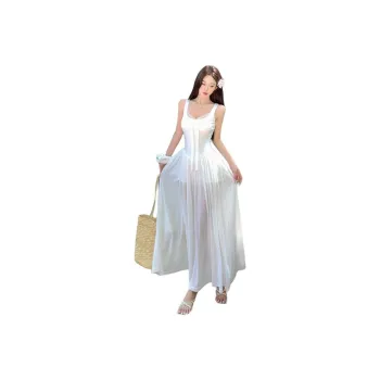 PLUSONEONE+ Slip Dresses Women's White