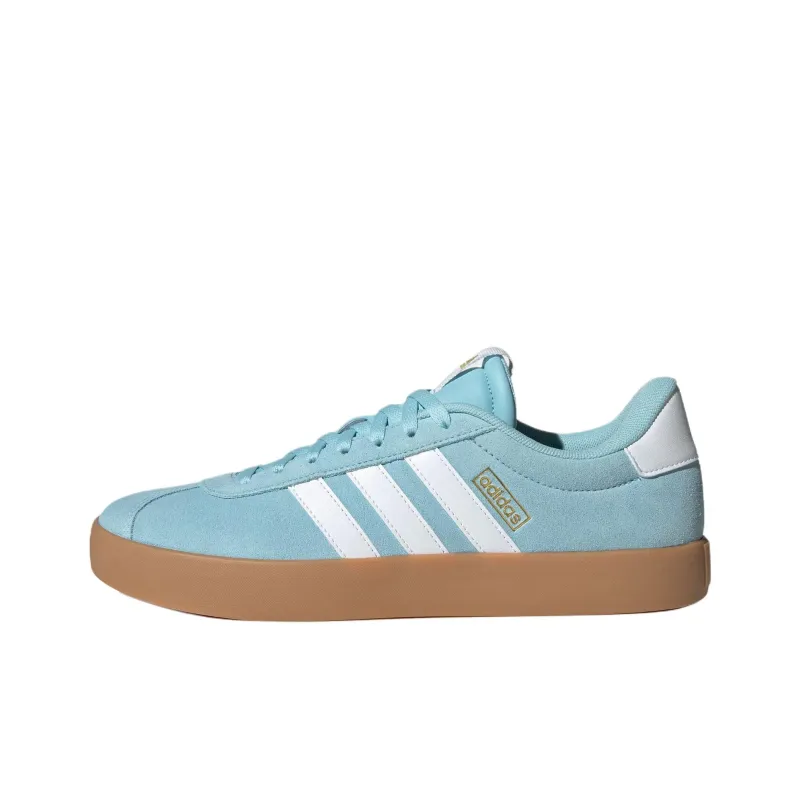 Adidas VL COURT 3.0 Abrasion Resistant Low Top Skateboard Shoes Unisex Blue-0