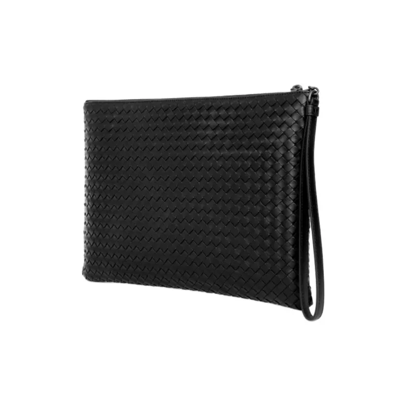 Bottega Veneta Sheepskin Clutch Tubas Men's Black-1