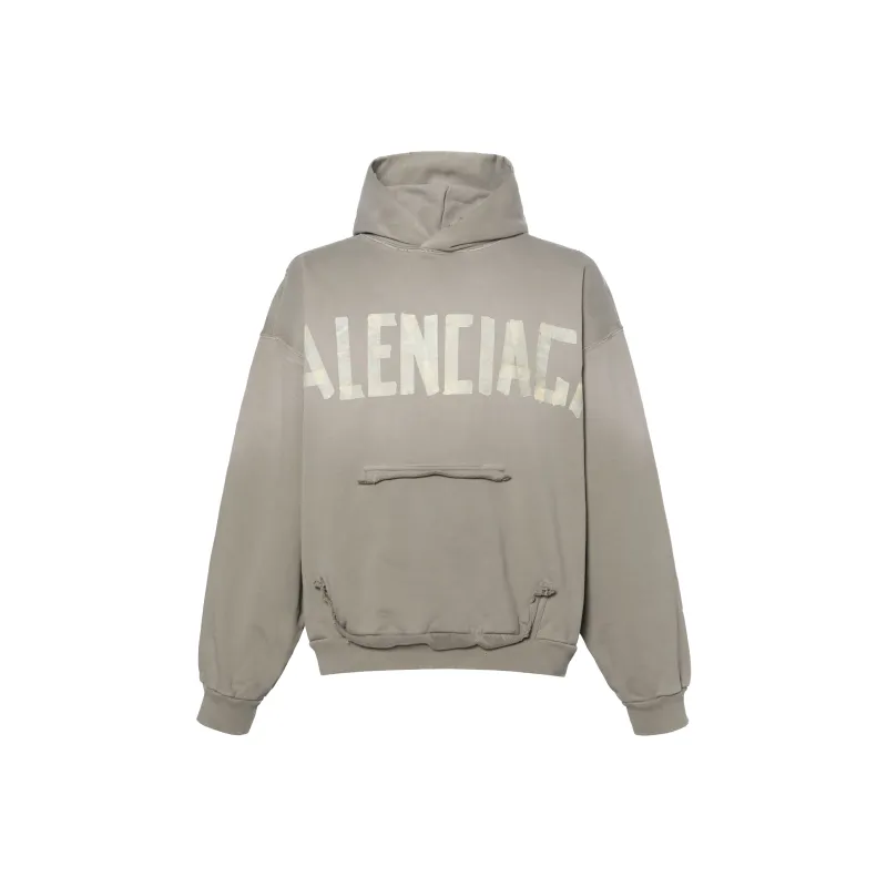 Balenciaga Tape Type Ripped Pocket Hoodie-0