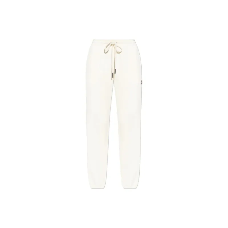 Moncler Knitted Sweatpants Women's Cream-0