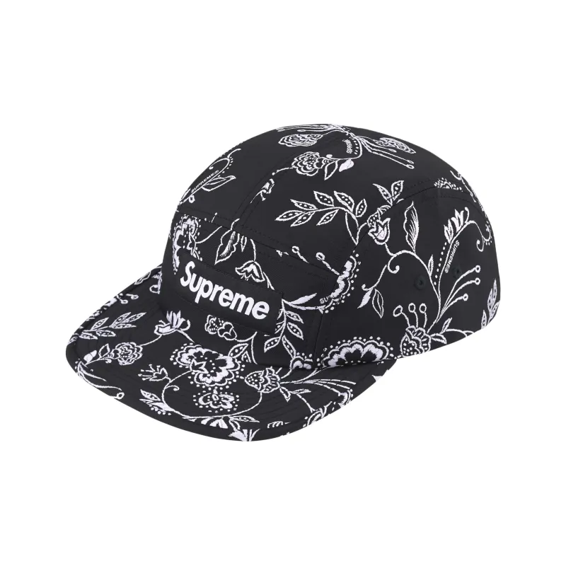 Supreme Floral Jacquard Camp Cap-0