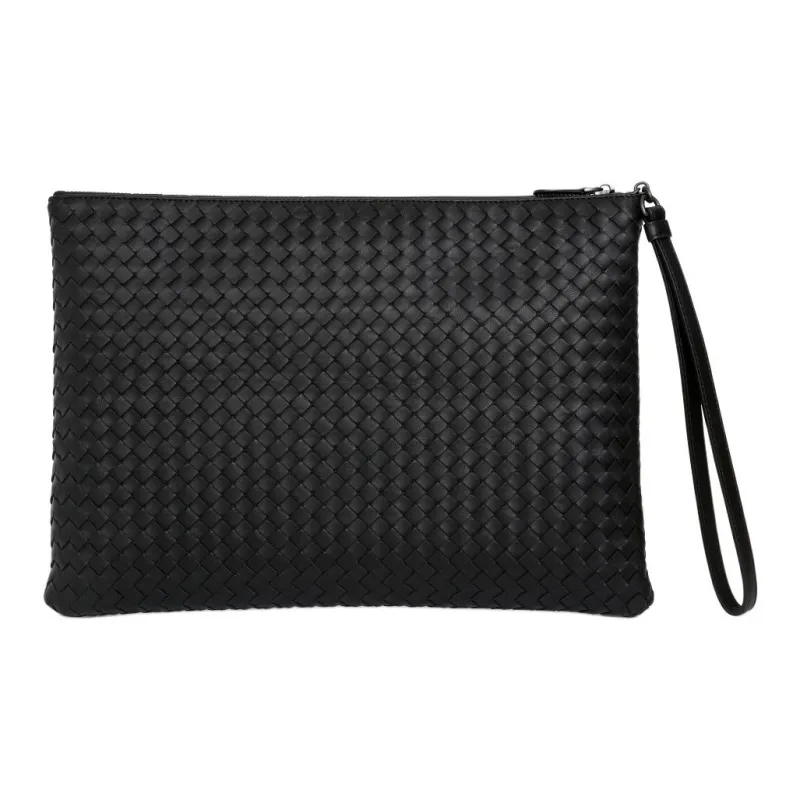 Bottega Veneta Sheepskin Clutch Tubas Men's Black-0