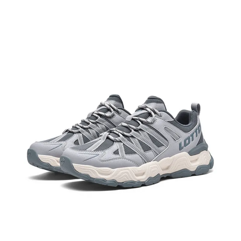 LOTTO Anti Slip Wear Resistant Low Top Hiking Shoes Unisex Mist Gray-1