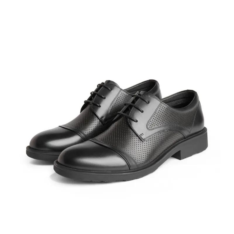 BELLE Dress Shoes Men Low Top Black/Brown-28