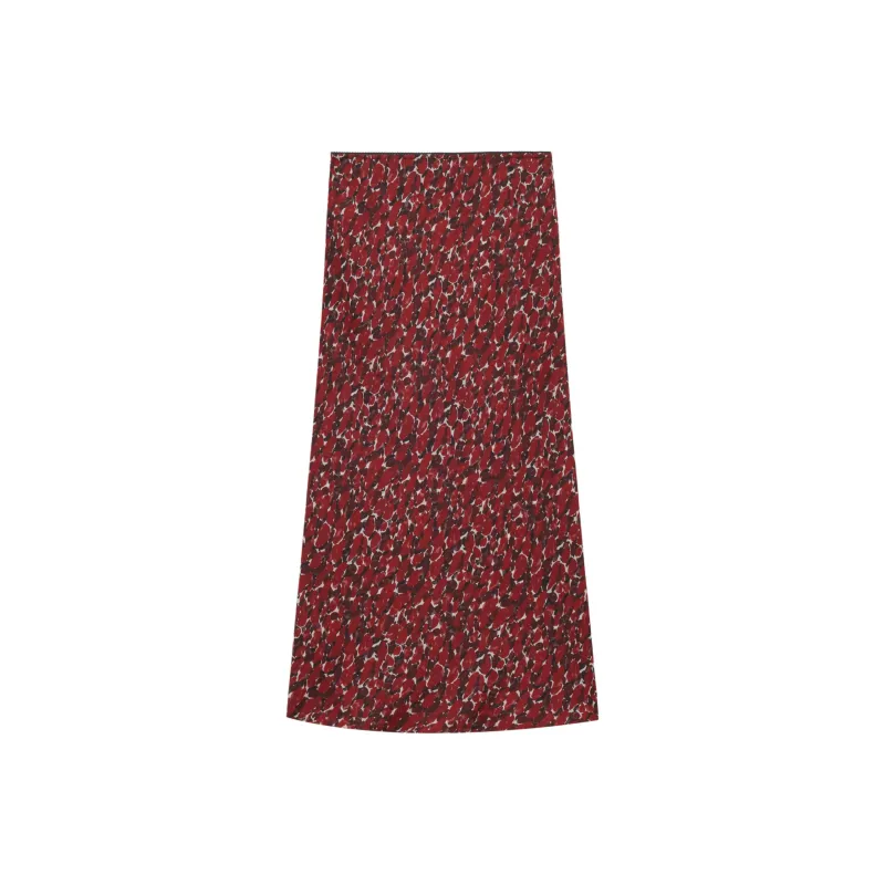 SAINT LAURENT Casual Long Skirt Women's Red-1