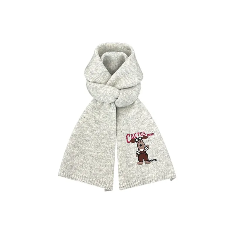 STUFFER Contains Wool Knit Scarves Unisex-4