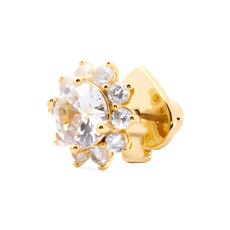Kate Spade Copper Stud Earrings Women's Gold-1