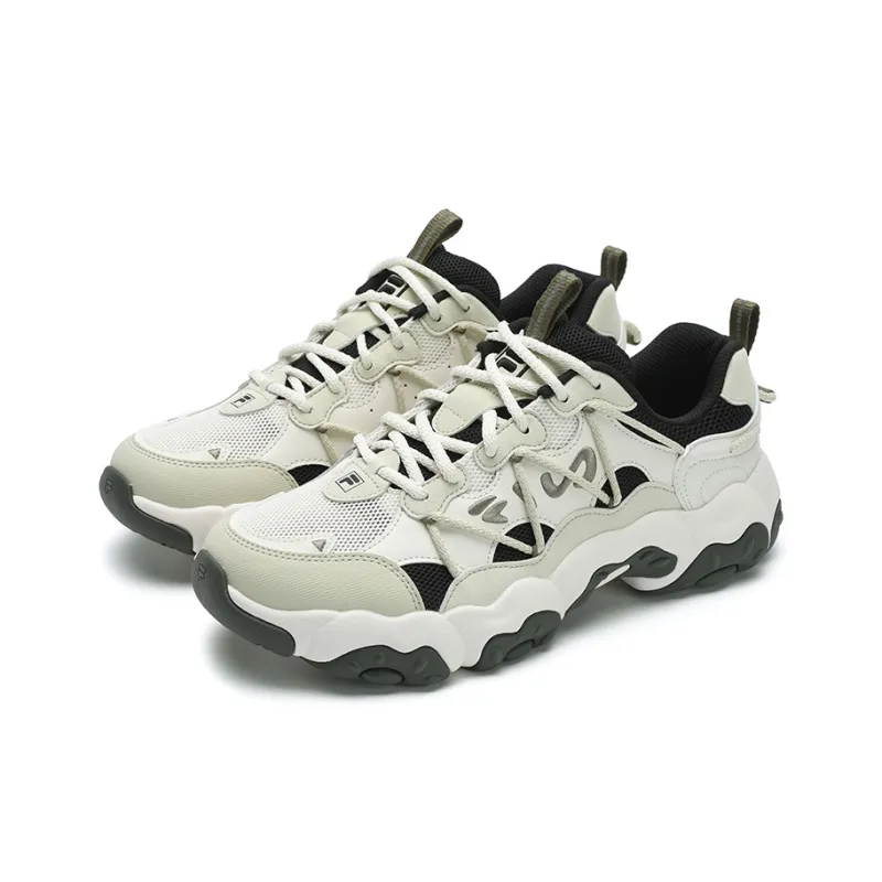 FILA FLUID 6 Cushioning Slip Resistant Breathable Coverage Support Low Top Running Shoes Men's White-2