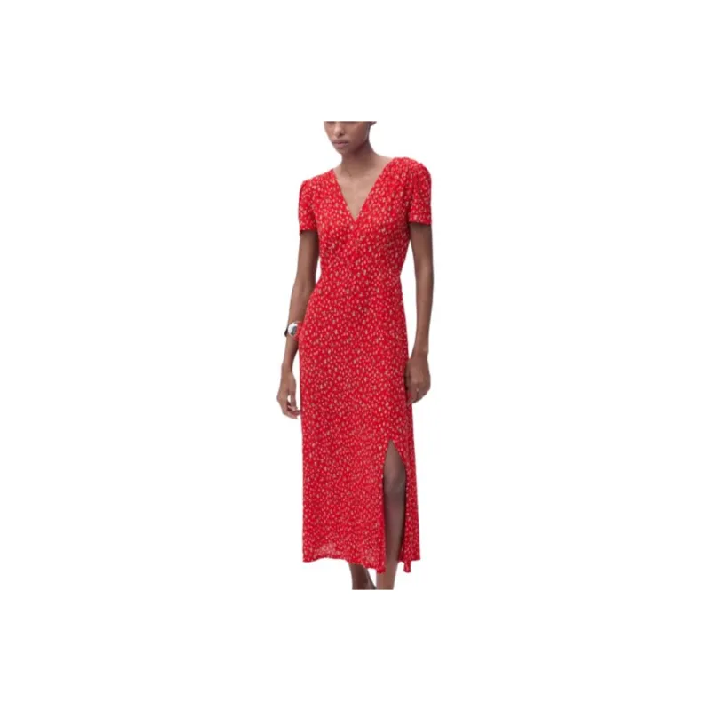MANGO Short Sleeved Dress Women's-1