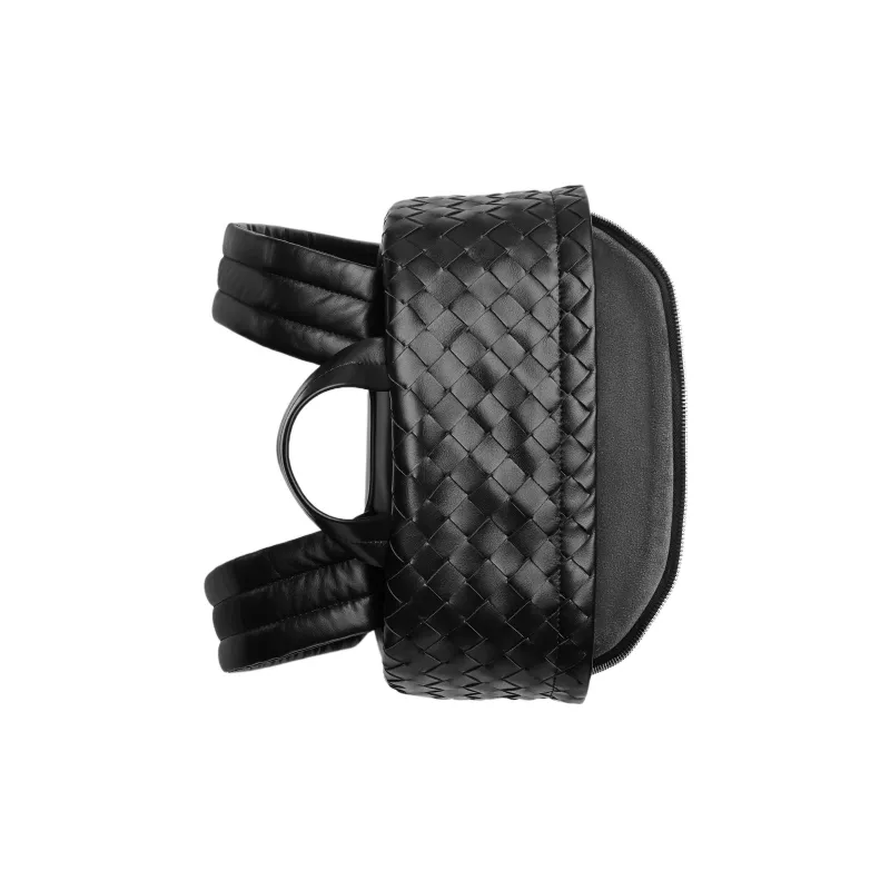 Bottega Veneta Leather Backpack Medium Size Men's Black-2