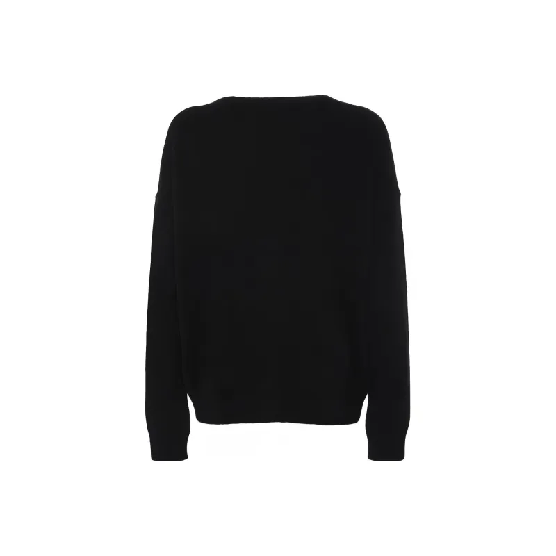 MaxMara Logo Embellished Crewneck Jumper-1