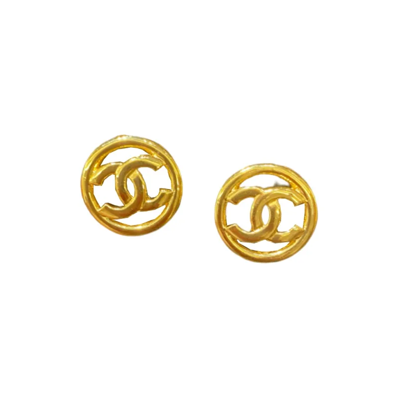 CHANEL Pre Owned 1997 Cc Turn lock Clip on Earrings-0