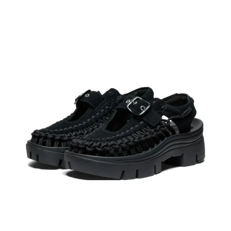 KEEN Uneek Slip Resistant And Breathable River Trekking Shoes Unisex Black-1