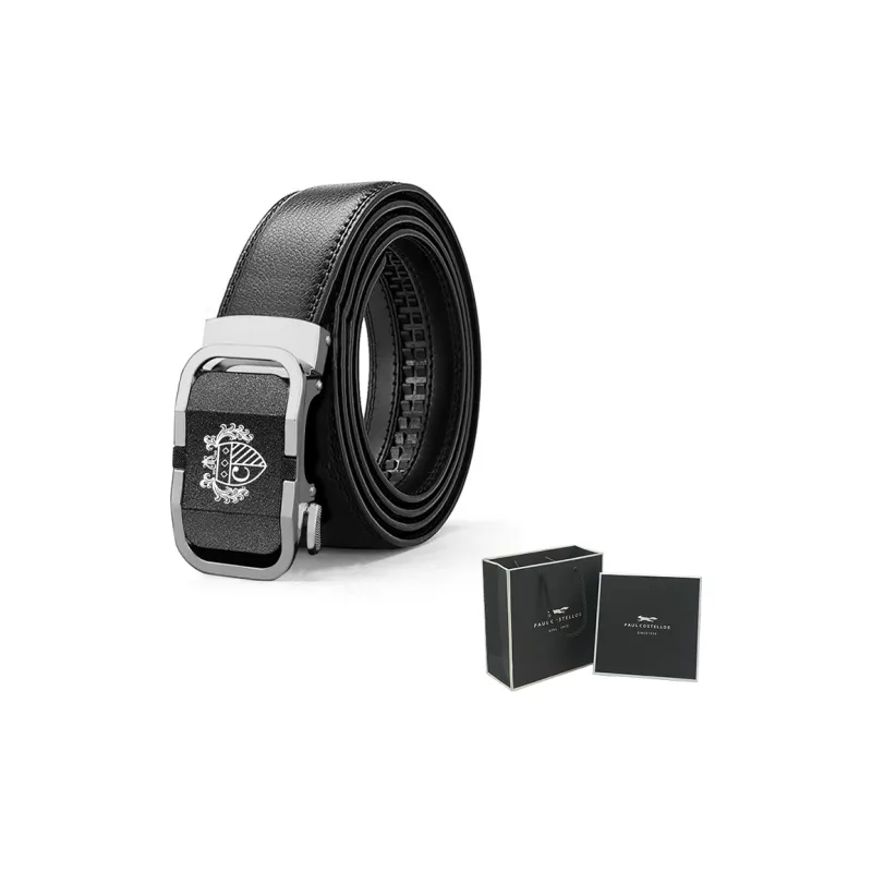 PAUL COSTELLOE Cow Split Leather Belts Unisex 3.5cm-5