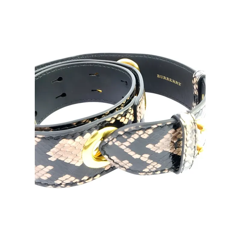 Burberry Leather Bag Straps Women's Pink Apricot-2