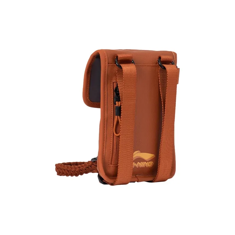 LiNing Urban Outdoor Collection Fabric Crossbody Bags Shoulder Bags Unisex Orange-2