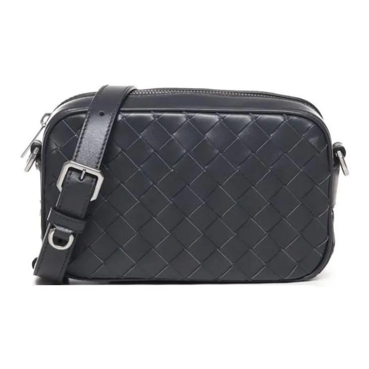 Bottega Veneta Calfskin Shoulder Bag Men's Black-0