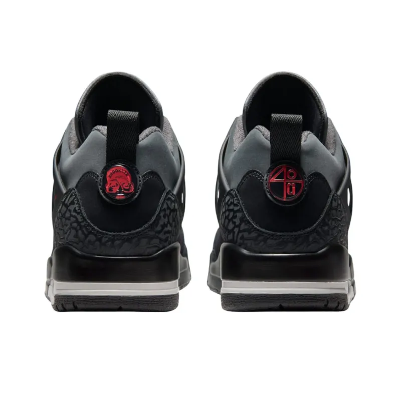 Jordan Spizike Anti Slip Wear Resistant Low Top Vintage Basketball Shoes Unisex Black-3