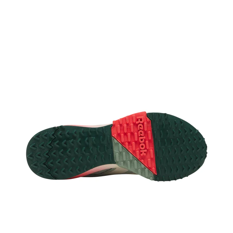 Reebok Wear Resistant Breathable Slip Resistant Low Top Running Shoes Women's Red Green-4