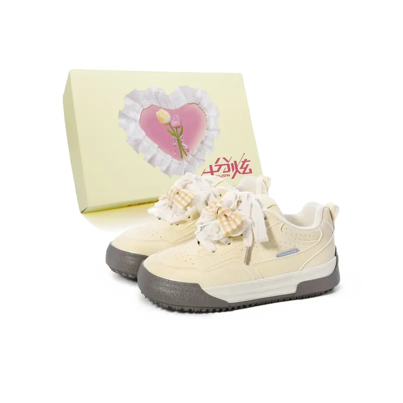 FULLXUAN Japanese Minimalism Sports Low Top Skateboard Shoes Women's-5