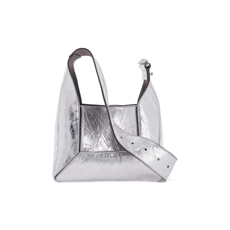 Jimmy Choo Calfskin Shoulder Bag Women's Silver-0