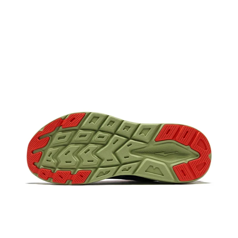 Erke Wild Ride Anti-Slip Wear-Resistant Low-Top Casual Running Shoes Men's Gray Black Green-4