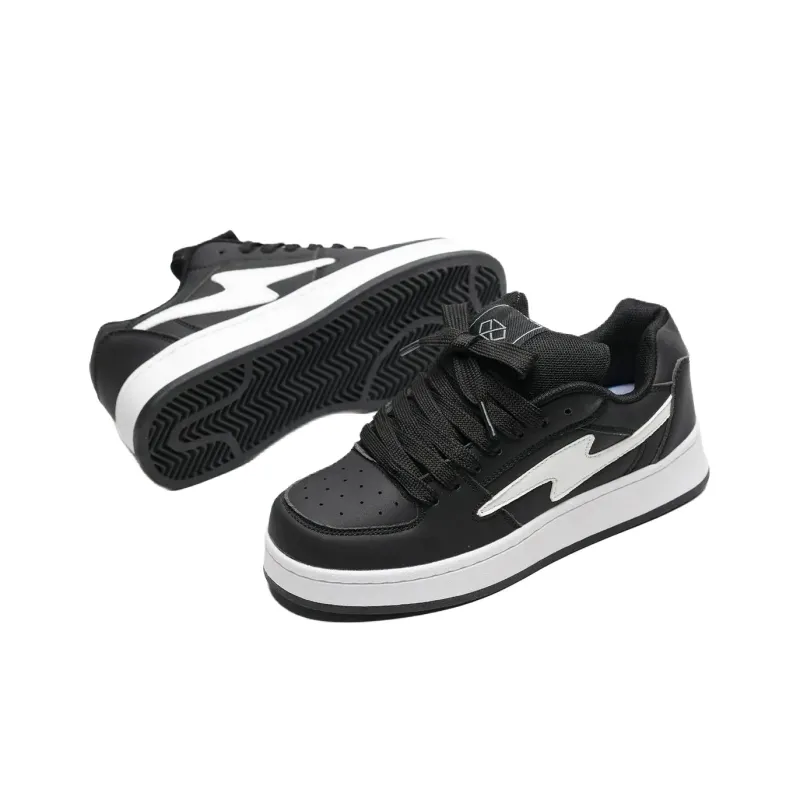 T628 Puffy Shoes Cushioned Wear-Resistant Lightweight Breathable Slip-Resistant Low-Top Skateboard Shoes Unisex-75