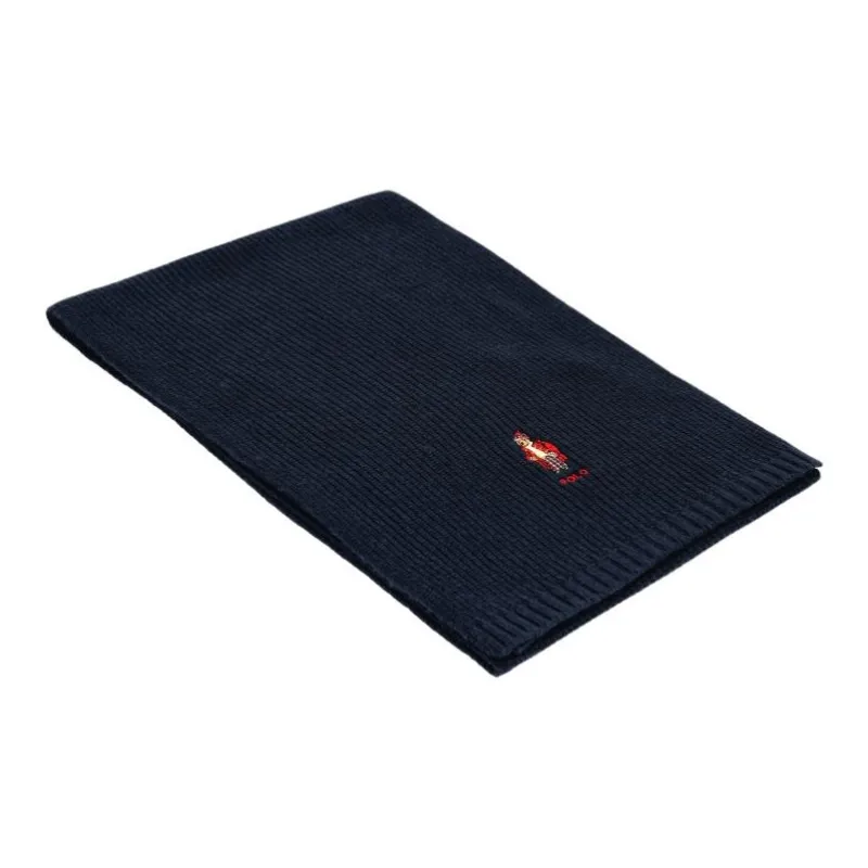 Polo Ralph Lauren Acrylic, Acrylic, Wool, Recycled Nylon Knit Scarves Men's Dark Blue-2