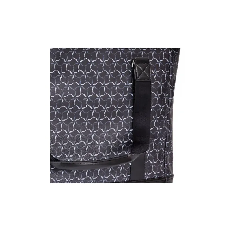LI NING 1990 Nylon Fabric Tote Bag, Shoulder Bag Unisex Pure Black-3