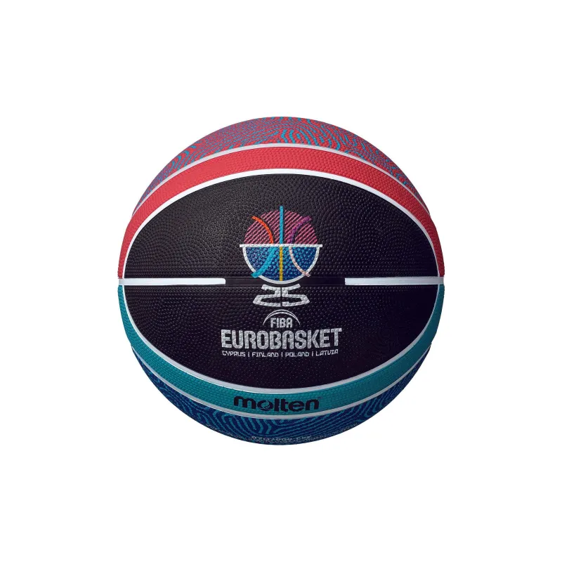 Molten BG2000 Rubber Basketball Black Blue Red Patchwork Size 7 Ball Training Unisex-2
