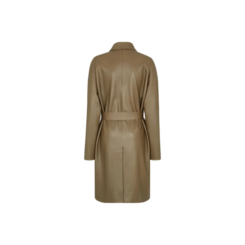 FENDI Leather Coat-1