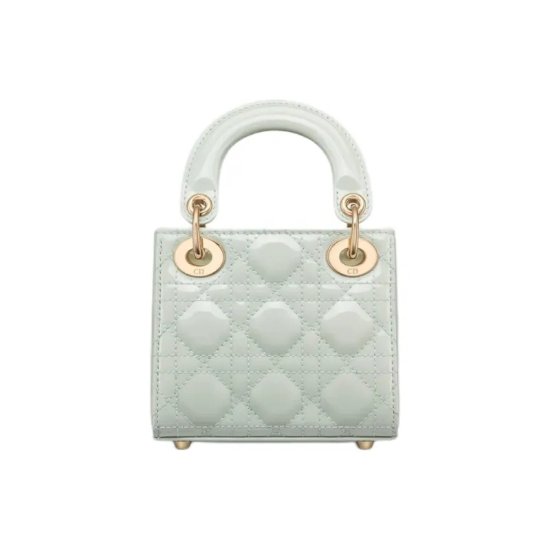 DIOR Lady Dior Calfskin Lady Dior Bag Handbag Mini Women's Light Mint Green-2