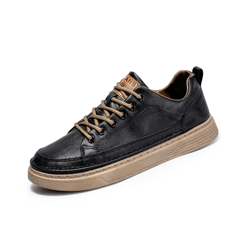 Black tailed Deer Low Top Skateboard Shoes Men's-1