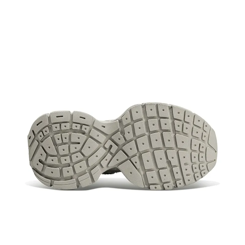 HART DAVIS X103 Series Gray Earth Cushioned Wear Resistant Slip Resistant Low Top Chunky Sneakers Unisex Light Gray-6