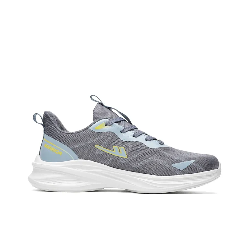 Warrior Breathable Lightweight And Wear Resistant Low Top Casual Training Long Distance Running Shoes Men's Gray-17