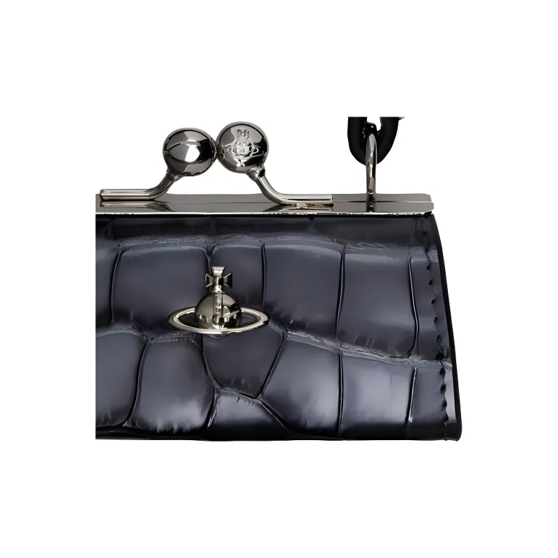 Vivienne Westwood Leather Handbag Women's Black-2
