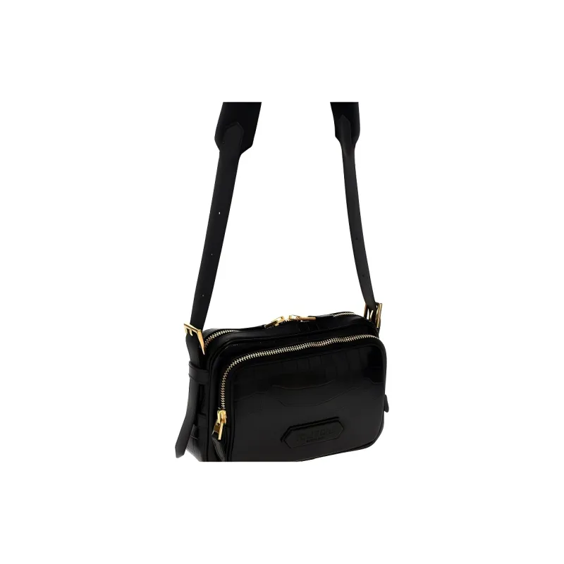 TOM FORD Calfskin Shoulder Bag Crossbody Bag Men's Black-3