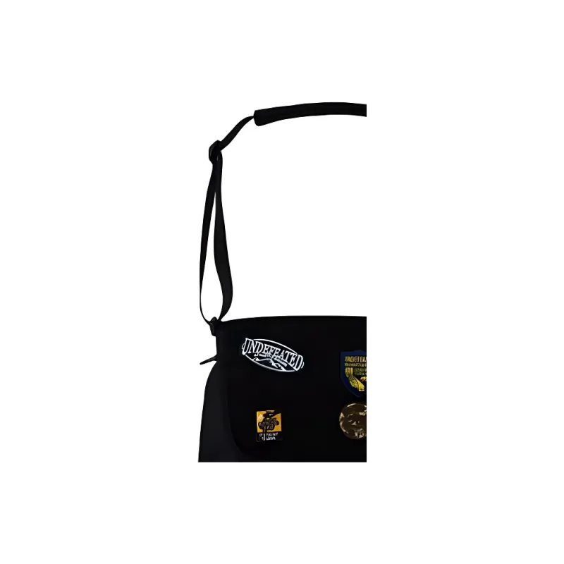 UNDEFEATED Fabric Messenger Bag, Crossbody Bag, Shoulder Bag Regular Unisex Black/Smoke Umber-3