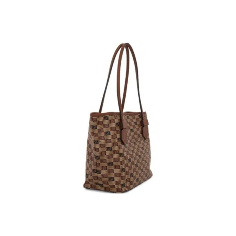 MOREAU Canvas Shoulder Bag Women's Brown-1