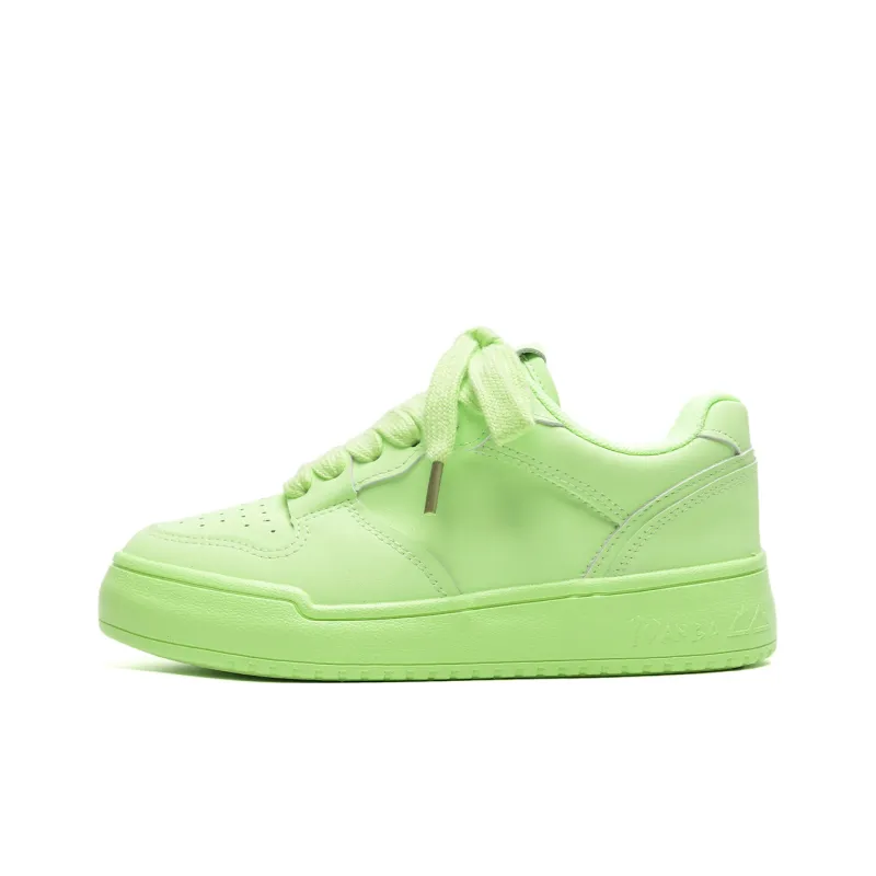 ABCIO Slip Resistant, Abrasion Resistant, Breathable, Height Increasing Low Top Skateboard Shoes Women's-19