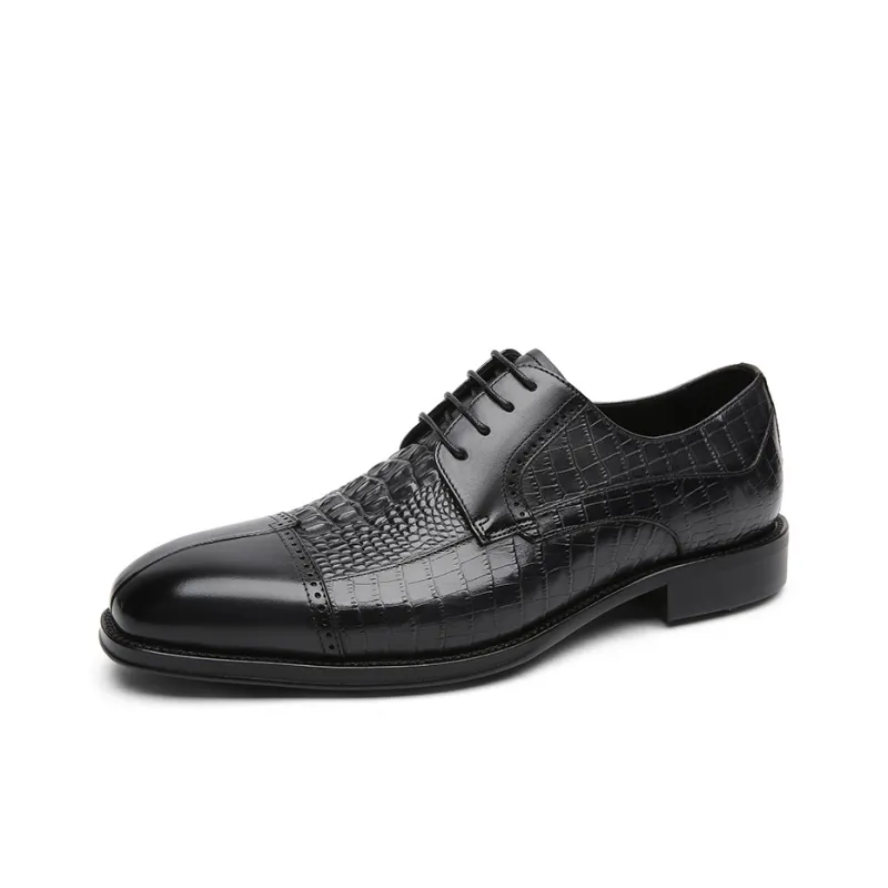 CROWN Dress Shoes Men's One Yard Larger-1