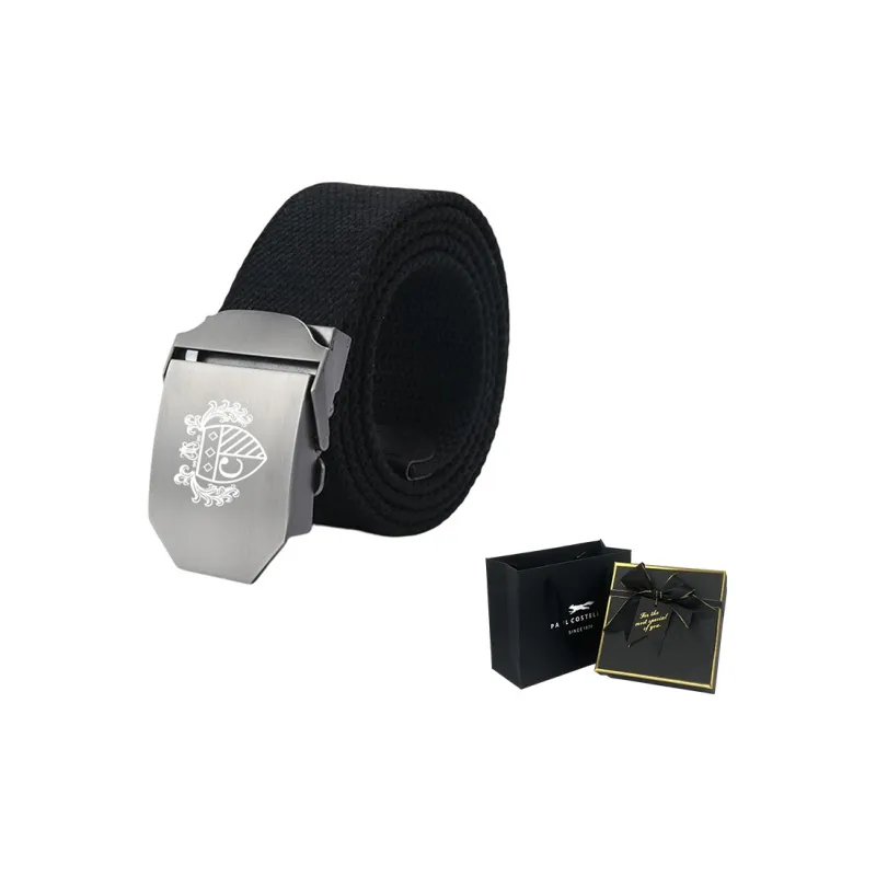 PAUL COSTELLOE Polyester Cotton Blend Belt Unisex 3.8cm-6