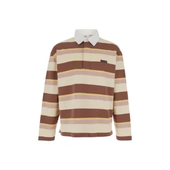 Maison Kitsuné Striped Long sleeve Polo Shirt