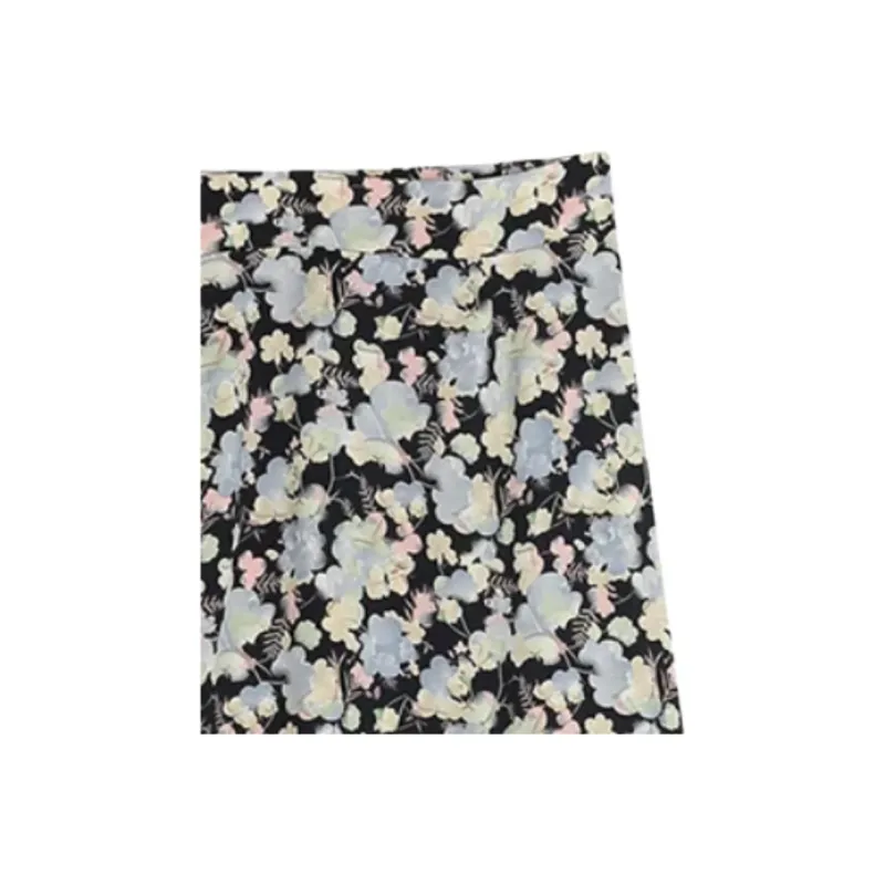 BLUEerror Casual Long Skirt Women's Black-5