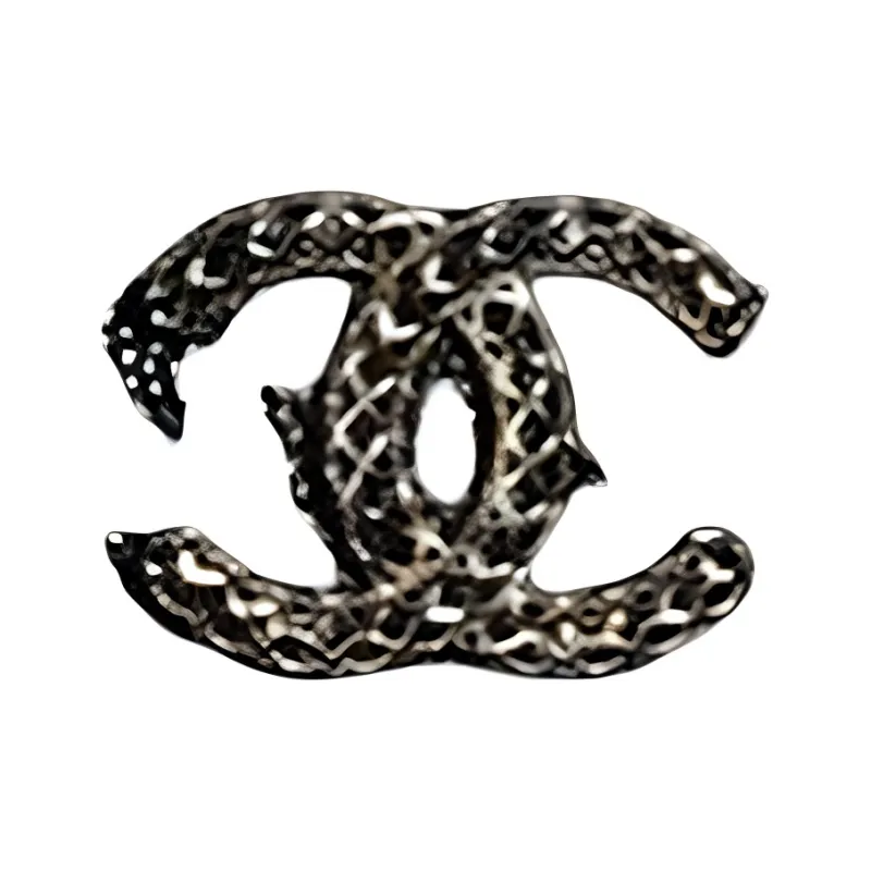 CHANEL Litchi Grain Cow Leather Coin Purse Card Holder Wallet Regular Women's Black-1