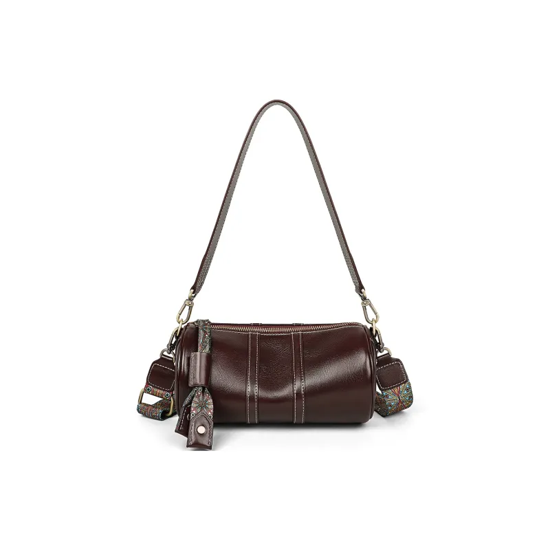 PT'SON Cow Leather Pillow Bag, Underarm Shoulder Bag, Crossbody Bag Women's-3