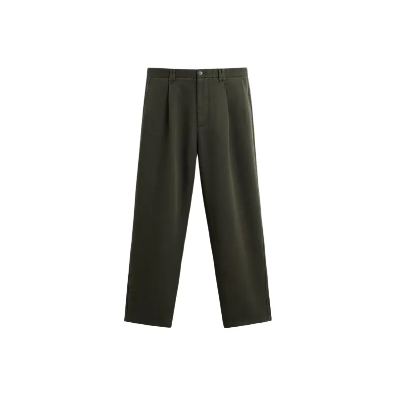 ZARA Casual Pants Men Green-0